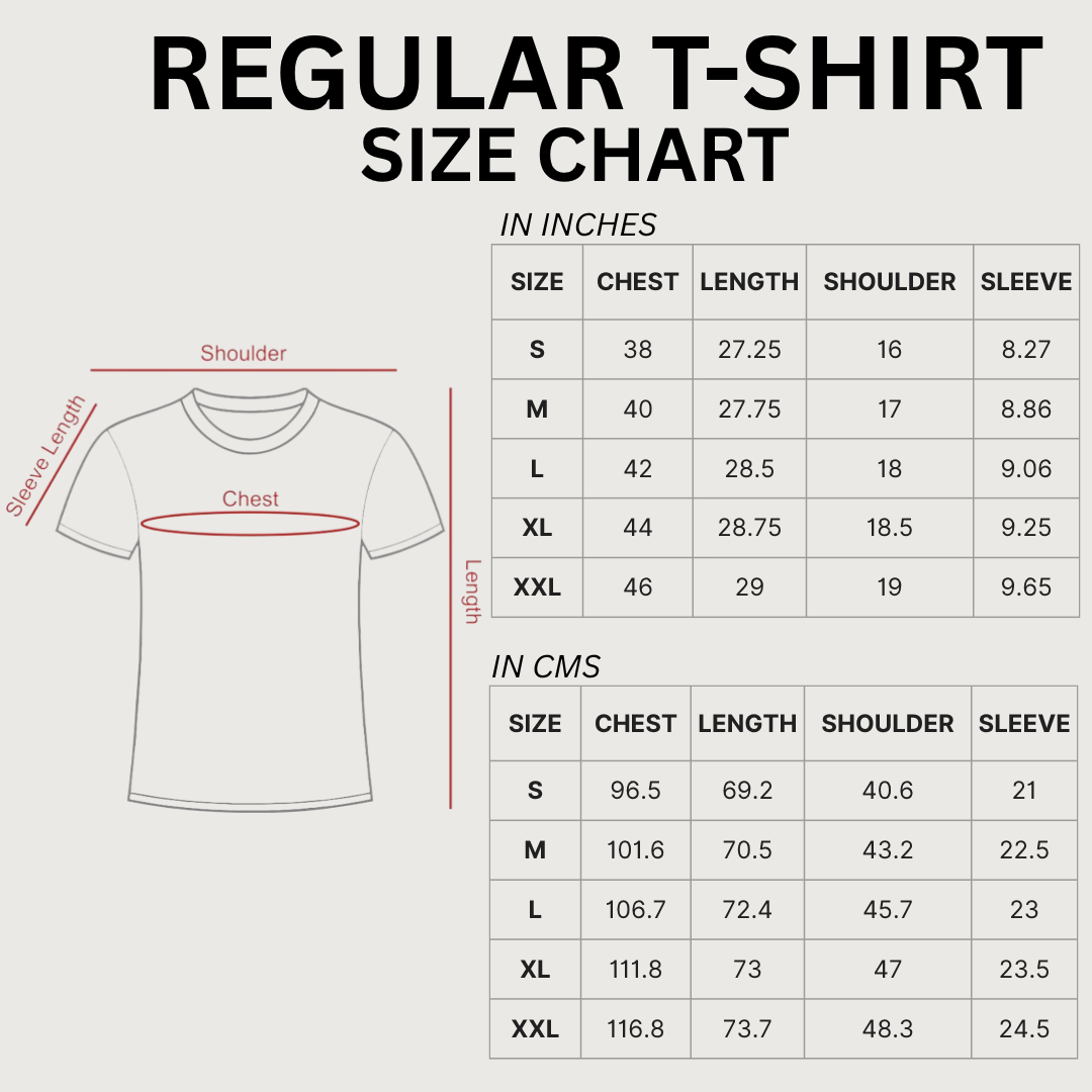 Regular Size Chart
